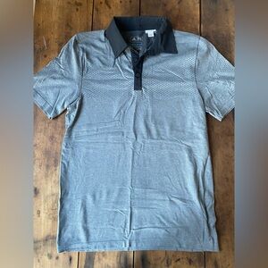 Adidas Black and Gray Polo Shirt